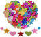 YSTrillion 300 Stück Glitter Schaumstoff Aufkleber Selbstklebendes,Moosgummi Sterne Glitter,Schaumstoff Sticker Set für Kinder,Wand Dekoration,DIY Dekoration Basteln,Bunte