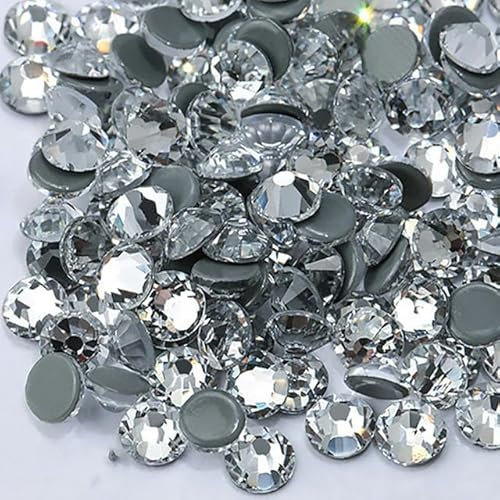 Diamantes de imitación sin fijación por calor SS20 Strass DIY cristales para uñas diamante para vestido decoración de uñas dijes-pegamento de cristal-SS4-1440 Uds