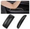 Leder Autotür Armlehnenkissen, 2 Stück Auto Beinpolster Selbstklebend Leder Knie Pad Schwarz Auto kniepolster Soft Pad Kniekissen Knieschoner Armlehnen Weiches Polster für Auto Konsole Auto-Innenraum