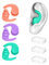 LightBeacon 3 Paia di Tappi per le Orecchie da Nuoto per Adulti, Auricolari in Silicone Riutilizzabili, Tappi Orecchie Piscina Adulti, per Nuoto, Surf, Snorkeling e Altri Sport Acquatici