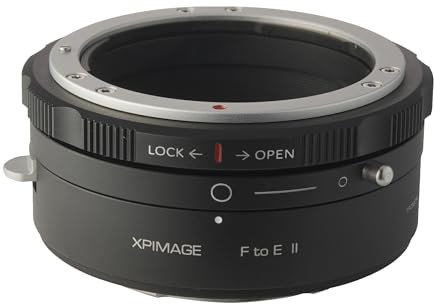XPIMAGE Objektivadapterring für Nikon F-Objektiv an Sony E-Mount-Kamera A7M3 A7M4
