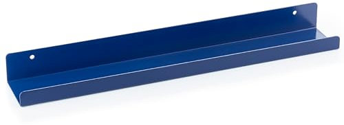 MÖNKE Vinyl-Schallplattenregal – EIN Präsentationsregal aus Metall – Präsentieren Sie Ihre Lieblingsplatten an der Wand – Dieser Schallplattenhalter passt für alle Schallplatten (Blau)