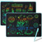 Damcyer Tableta de Escritura LCD 15 Pulgadas-2 PCS,Tablero de Dibujo Electrónico con Pantalla Colorida,Cuaderno Borrable con Pegatinas de Animales, para Niños y Niñas de 3 4 5 6 Años,Azul + Azul