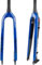 NBTRXWAFR Forcella Rigida MTB in Fibra di Carbonio 26/27.5/29 Forcella per Mountain Bike con Freno A Disco 1-1/2 Forcella Anteriore per Bicicletta Conica QR 9Mm,Blu,29inch