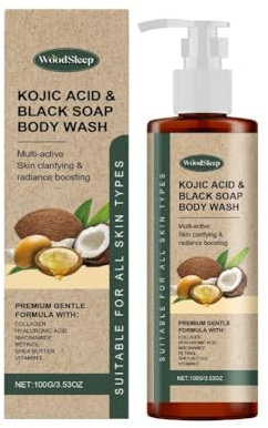 2pcs Collagen Shower Gel Brighten Body Lighten Fine Lines Oil Control Lasting Fresh Hydrating Skin Exfoliator Kojic Acid Body Wash