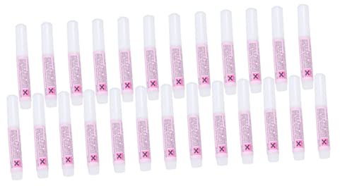 BATHVEVE 25pcs Manicure Glue Nail Glue Round Bottle Nail Strong for Fake Art Manicure Tool Use Broken