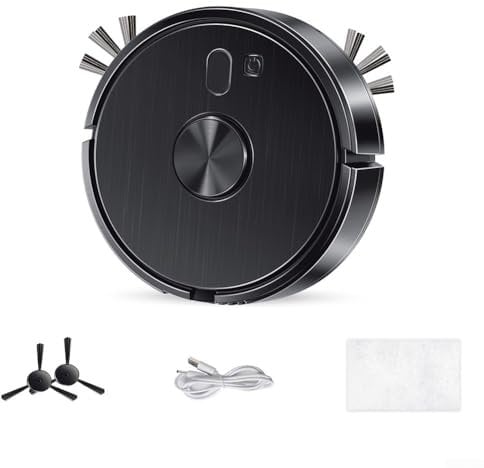 Smartly Designed Robot Vacuum Cleaner Incorporating a Humidifier to Enhance Your Living Environment (black)