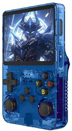 TYLATEK Consola Retro Portátil R36S 128 GB 20.000 juegos, Consola Portátil para Gamers Nostálgicos, Pantalla IPS 3.5'', 128GB con Miles de Juegos, Compatible con Nintendo DS, PSP y Más