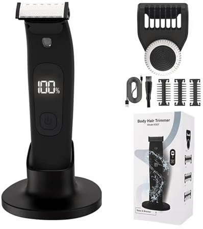 Cenei Electric Beard Trimmer for Men - Waterproof, Adjustable Guard, Multi-Use for Trimming, Edging & Shaving, Wet/Dry Use