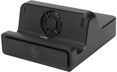 Jectse TV-Basisständer Passend für S 2 4K 60 Hz HD-Schnittstelle Ausgang 2.0 RGB-Licht USB3.0 Typ C PD100W Tragbare TV-Dockingstation mit Lüfter, Gaming-Konsole TV-Dockingstation