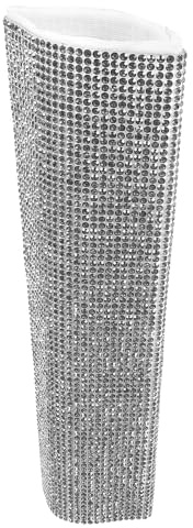 ABOOFAN Microphone Sparkling Cover Mic Handle Sleeve Cordless Handheld Microphone Glitter Rhinestones Sleeve for Karaoke Recording