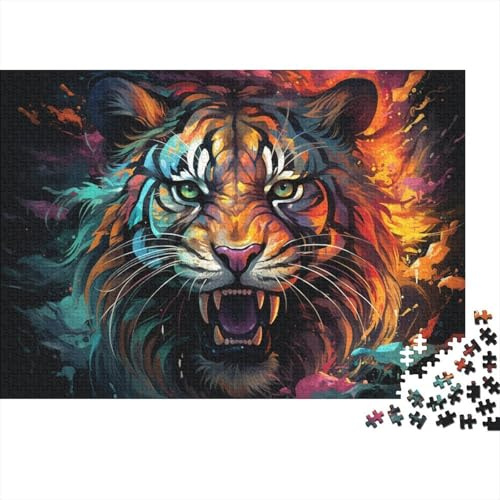 Tiger 1000 Piece Jigsaw Puzzle Colourful Art for Adults Wall Art Decor nan
