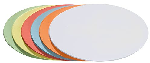 FRANKEN Moderationskarten Oval, 190 x 110 mm, sortiert, 250 Stück, farblich sortiert, UMZH 1119 99