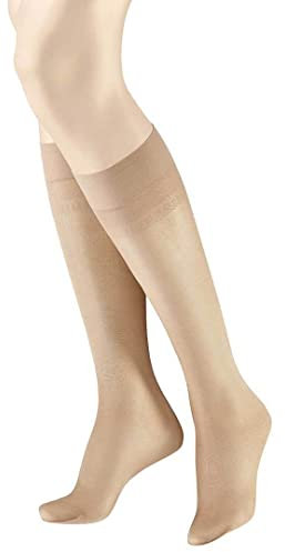 HUDSON Damen Kniestrümpfe Glamour 20 transparenter Glanz 20 DEN Teint 0010 35/38
