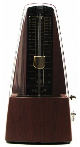 FLEOR Metronom mechanisch Teak Farbe Piano Metronom Big Triangle