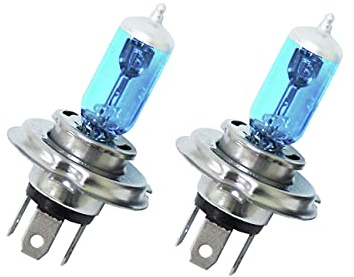 Carpriss 70721023 Halogen H4 Xenon Type, Blau, 2 Stück