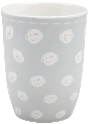 Mea-Living Tasse mit Henkel PUNKTE grau, 500ml, Becher mit Spruch, Geschenkidee für Freund, Motivtasse