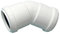 FLOPLAST 40mm White Pushfit 135 Degree Waste Pipe Bend - Pack of 2