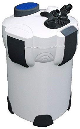 AquaOne Filtro esterno per acquario, HW-303B 1400 l/h, filtro di alta qualità, con lampada UVC da 9 Watt, per acquari fino a 700 litri, pompa con filtro per acqua dolce e acqua di mare