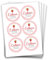 Papierdrachen 24 Marmeladen-Aufkleber | Selbstklebende Etiketten für selbst gemachte Erdbeer-Marmelade - 4 cm große Sticker für Eingekochtes - Homemade zum Selbst beschriften - gut ablösbar