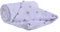 Medi Partners Krabbeldecke 100% Baumwolle 75x100cm doppelseitig multifunktional Minky Kuscheldecke für Kinderwagen weich flauschig (graue Sterne mit weißem Minky)