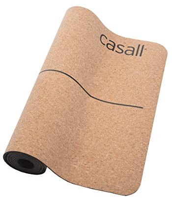 Casall Yogamatte Natural Cork 5Mm Perfekter Dämpfung Und Grip Natural Cork/Schwarz