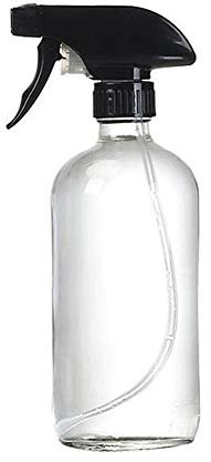 1 PCS 500 ML 17OZ Vide Rechargeable En Verre Clair Verre Fine Brume Bouteille avec Pistolet Noir Tête De Spray Huile Essentielle Aromathérapie Bocal Pot Articles Cosmétiques Conteneur De Nettoyage