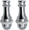 LNJBABAO 2 Pack Pull Cord Weight Handle Blind Pull Chrome Light Pull with Rubber Ring and Connectors for Shower/Bathroom/Toilet/Fan Switch