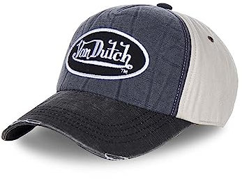 Von Dutch Casquette Effet Délavé Grise et Noire Adulte