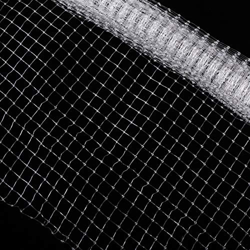 CCCYMM 6.56 x 7.2 ft Anti-Jumping Aquarium Screen Net - Clear Mesh Netting for Fish Tank Covering and Replacement