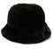 crazy bean Wintermütze Damen Fischerhut Plüsch Winter Warm Eimer Hut Weiche Flauschige Unisex(Schwarz)