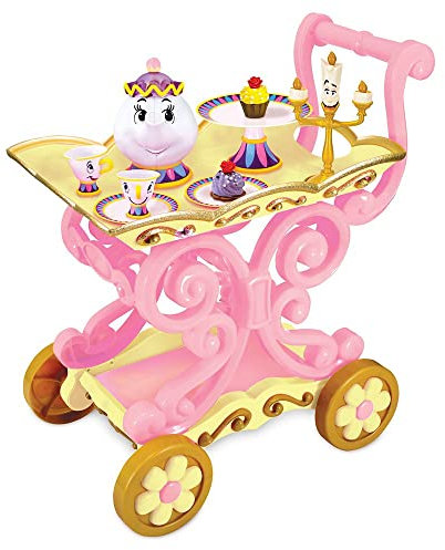 Disney Beauty and The Beast ''Be Our Guest'' Singing Tea Cart Play Set