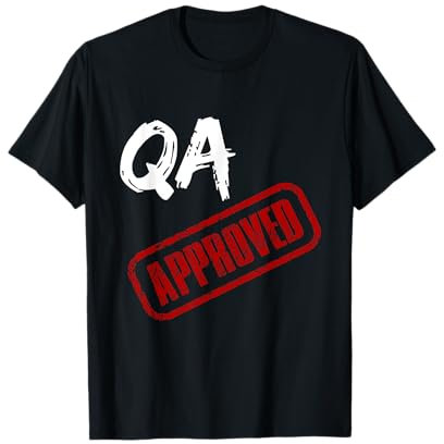 Software QA Tester T-Shirt QA Approvato Maglietta