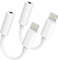 2 Pack iPhone Kopfhörer Adapter, MFi Zertifiziert Apple Lightning auf 3.5mm Klinke Adapter AUX Audio Kabel Konverter Kompatibel mit iPhone 14/13/12/11/XR/X/XS/8/7 für Alle iOS Systeme
