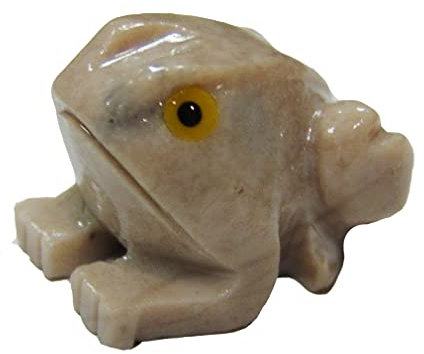 Janni-Shop Speckstein Frosch geschliffen Figur ca. 20 x 30 mm