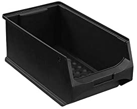 PROREGAL Leitfähige Sichtlagerbox 4.0 | HxBxT 15x20x35cm | 7,2 Liter | ESD, Sichtlagerbehälter, Sichtlagerkasten, Sichtlagerkastensortiment, Sortierbehälter