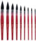 Lightwish Watercolour Brushes Set, 9 Pcs Paint Brushes kit for Artists, Adults, and hobbists, Pointed Round Mop Brush for Watercolour Paint, Gouache,9 Pcs