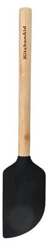 KitchenAid KQG631OHOBE Bamboo Scraper Spatula with Silicone Head, 30 cm