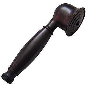 AUklOPVZZ Vintage rétro salle de bain pommeau de douche Portable mural robinet de bain pulvérisateur matériel accessoire douchettes support, Bronze noir