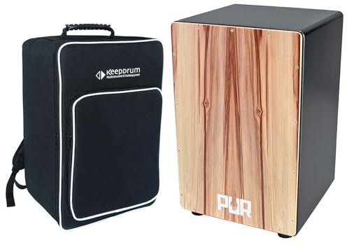 Pur PC1088 Vision One Satin Nuss Cajon + keepdrum Cajon-Tasche