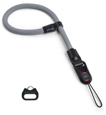 VOVMOEYA Quick Release Camera Wrist Strap for DSLR,Camera Hand Strap Rope Compatible with Sony Fujifilm Canon Nikon,Grey