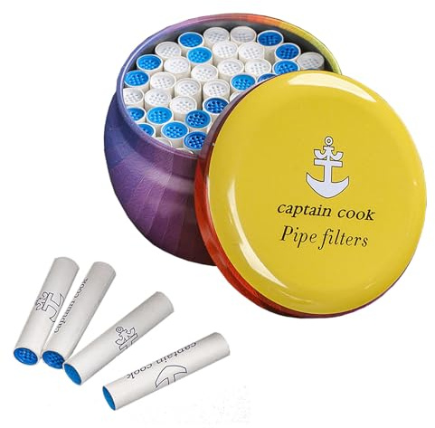 VOVCIG Filtro ai carboni attivi di alta qualità, 9 mm, guscio di cocco attivo, per pipe, 50 filtri