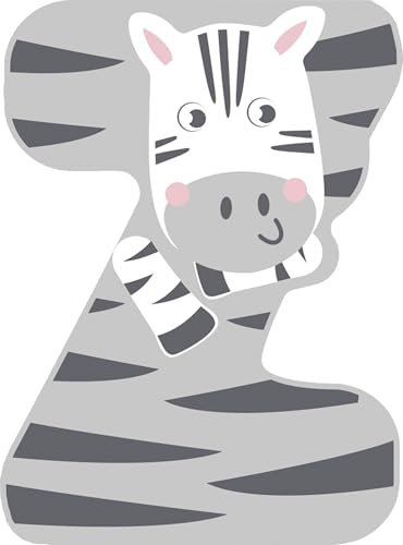 small foot Holzbuchstaben-Set Kinderzimmer Z aus FSC® 100%-zertifiziertem Holz, Tier-Buchstaben zum Sammeln, 12533