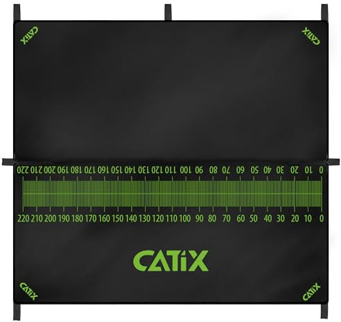 CATIX® Unhooking Measure Mat - Große, robuste Abhakmatte mit Scale für sicheres Handling von Wallern - Schnell trocknendes Material