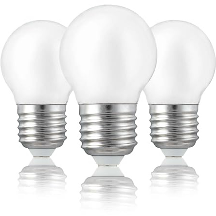 hellum LED Birne E27 2,2W Mini Globe, 250 Lumen Warmweiß 2700 Kelvin, Vintage Glühbirne als Ersatz für 25W, matt 3 Stück 220452