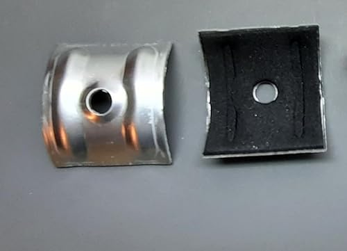 Alu - Kalotten Profil 76/18 - Sinus (Welle) verstärkt mit EPDM Moosgummi - zur Befestigung von Licht- und Blechplatten (150)