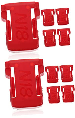 jojofuny 2 Sätze Batteriehalter Für Elektrowerkzeuge Batteriehalterungen Kunststoff-batteriedock Werkzeugbatterie-wandhalter Wandhalterung Batterie-lagerregal 5 Stück * 2