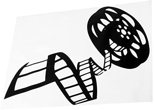 RORPOIR Wandtattoo Filmrolle Pvc Selbstklebend Abnehmbar Vintage Kino Dekor Für Schlafzimmer Wandaufkleber Tapete