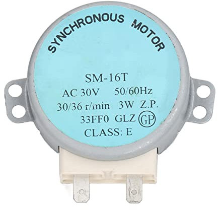 16T Microwave Oven Turntable Motor, Original Aluminium Copper Motor with 4W Power for Microwave Oven (Flat Motor)