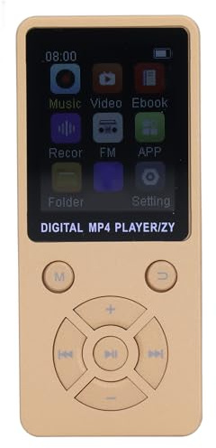 MP3-Player MP4 32 GB mit Lautsprecher-Kopfhörer, Tragbarer HiFi-MP3-Musik-Player mit Verlustfreiem Sound, Sprachrekorder, E-Book, HD-Bildschirm 1,8 Zoll, Unterstützt Bis zu 128